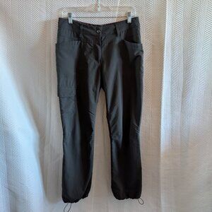 MEC Women’s Nylon Hiking Pants Size 6 Dark Grey Gorpcore Outdoors Cargo Utility